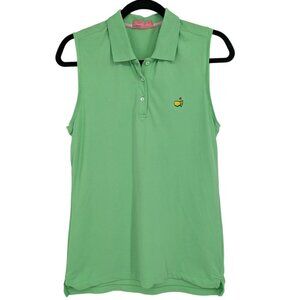 Magnolia Lane Polo Shirt Women Size M Sleeveless Logo Tennis Golf Sporty Preppy